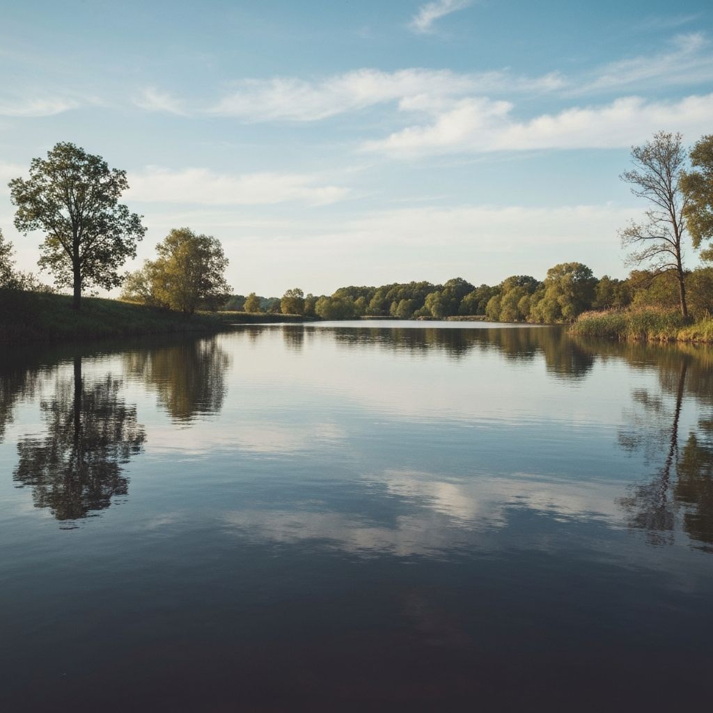 Peaceful natural landscape for well-being
